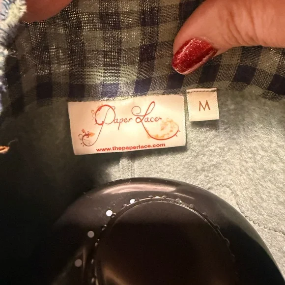 Green Plaid Women's Jacket - Picture 4 of 4